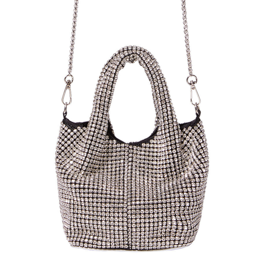 Compact Water Diamond Cross-body Bag Reflective Versatile