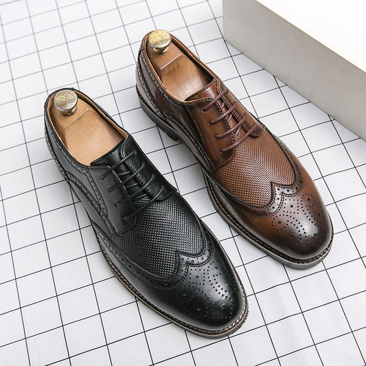 Zapatos formales de negocios, zapatos de cuero para hombres