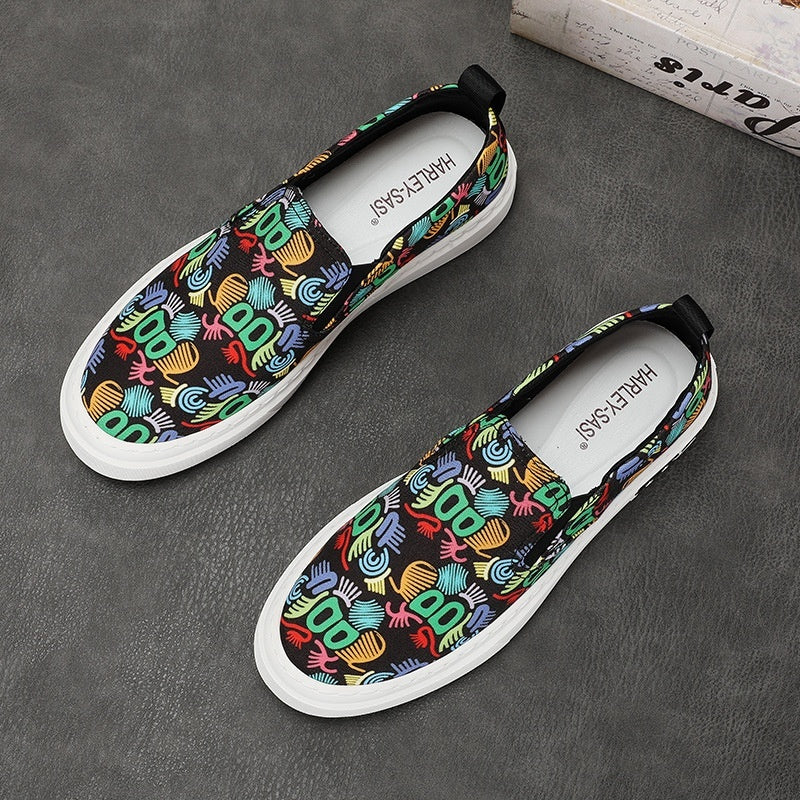 Men's Shoes Spring New Casual Versatile Shoes Korean Fashion Shoes Low-top Men's Canvas Shoes