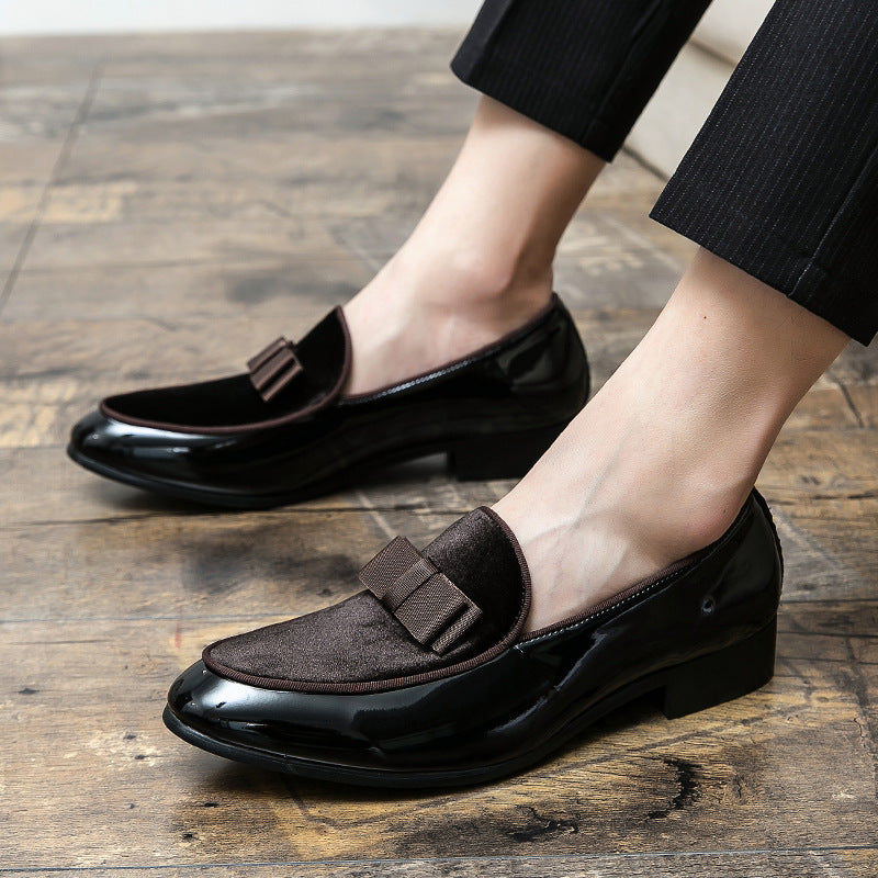 Chaussures en cuir pour hommes de grande taille à bout pointu, tendance pour les tenues de soirée