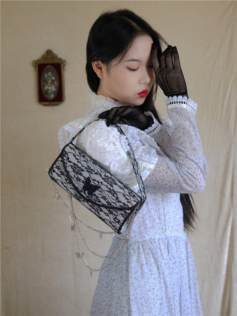 Lace Niche Design Versatile Clutch Bag