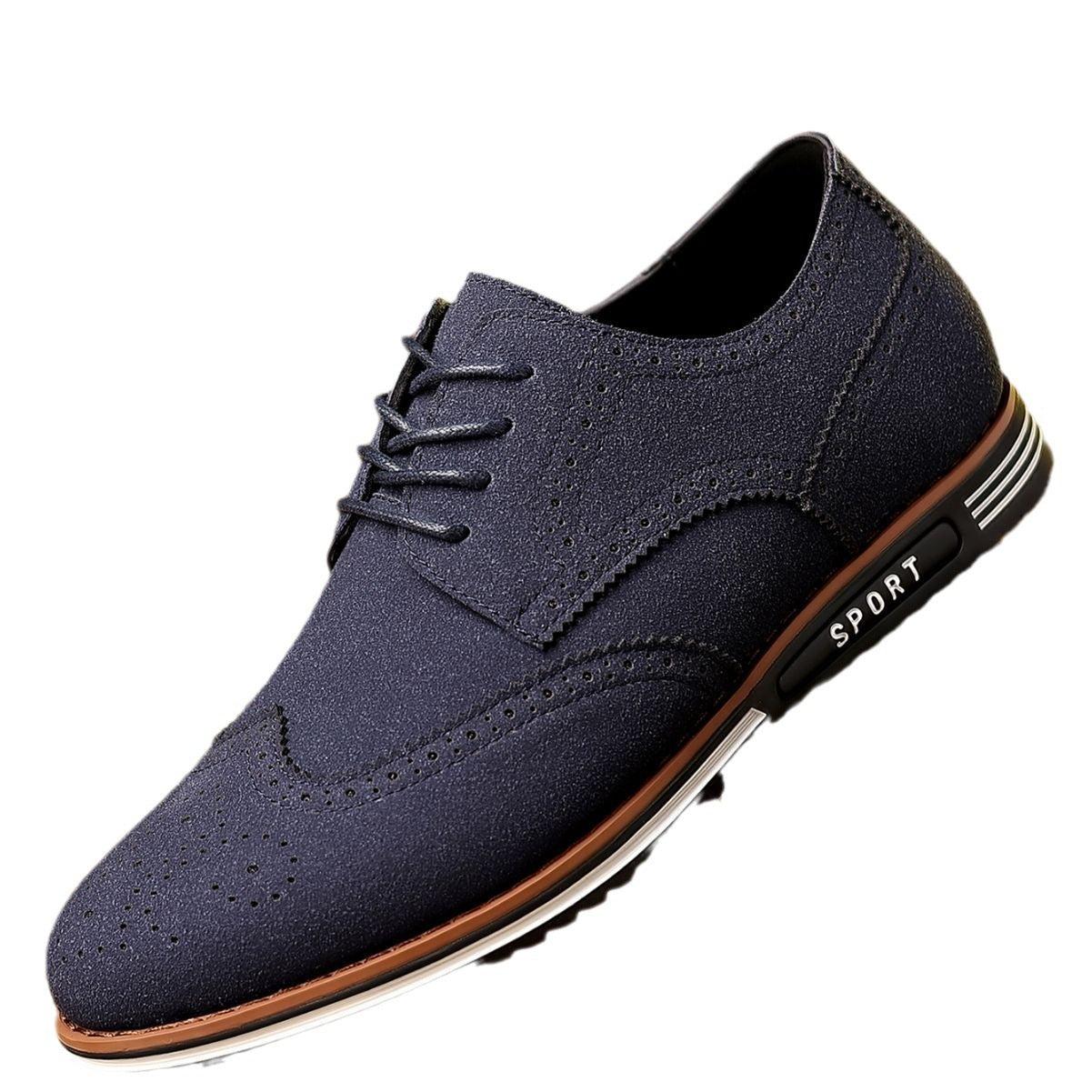 Nuevos zapatos casuales para hombre, tallas grandes, zapatos bajos mate, piel de gamuza