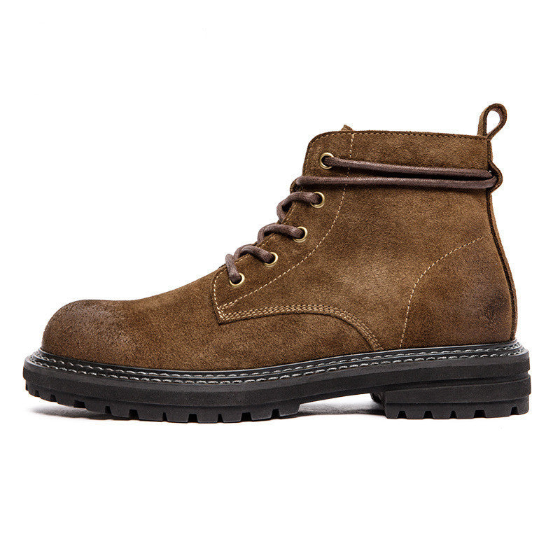 Bottes Martin mi-hautes de style rétro pour homme