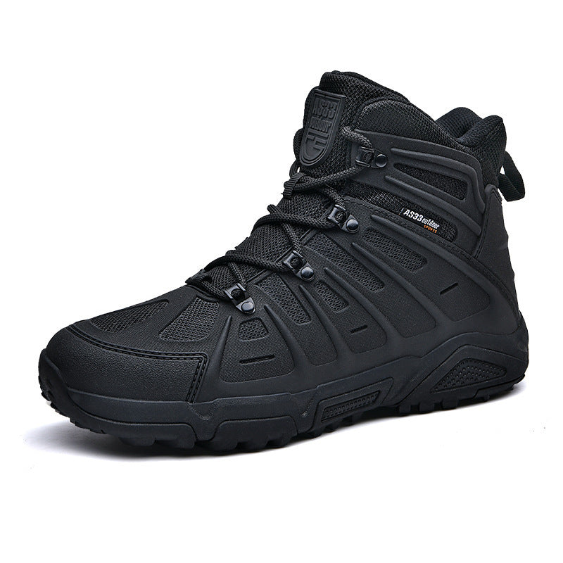 Outdoor High-top Combat Non-slip Wear-resistant Shock Absorption Land Battle Hiking Shoes