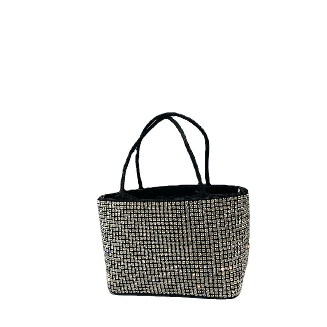 Sac messager à bandoulière simple avec tiroir en strass pour femme