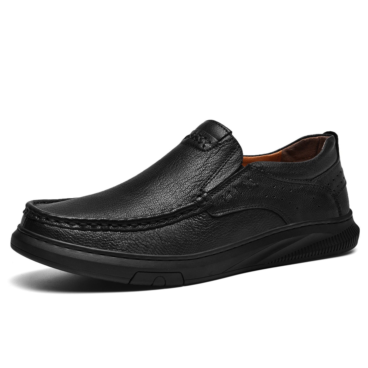 Top Layer Cowhide Men's Shoes Slip-on