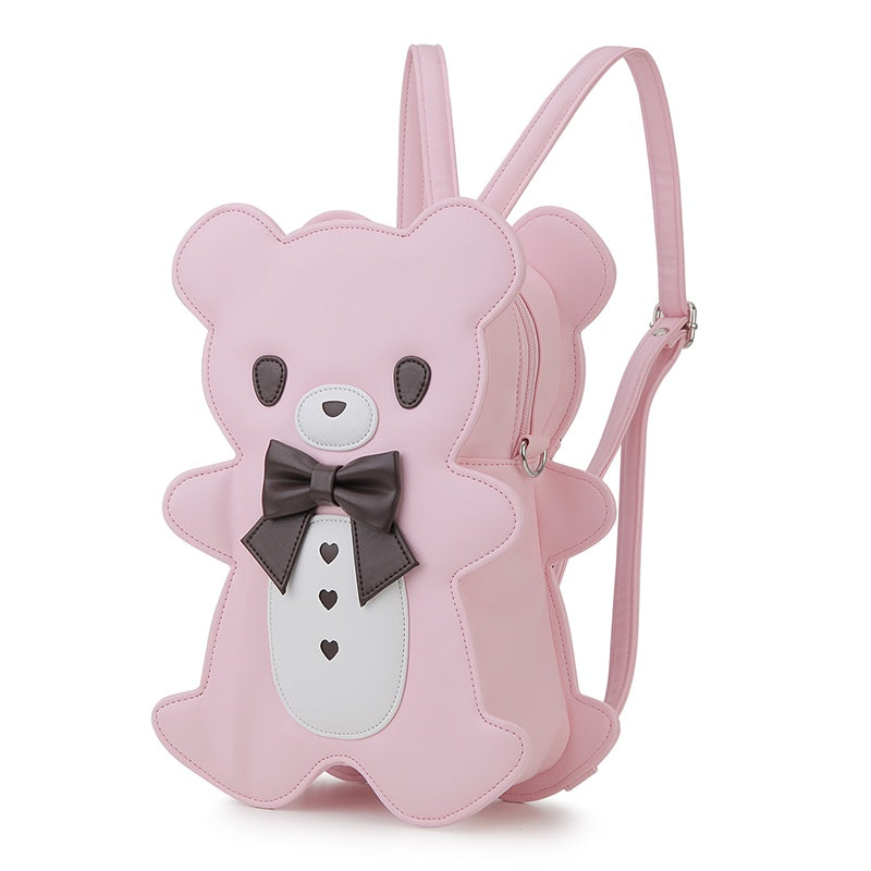 Women's Cute Bear Shaped Handheld One Shoulder Crossbody Bag