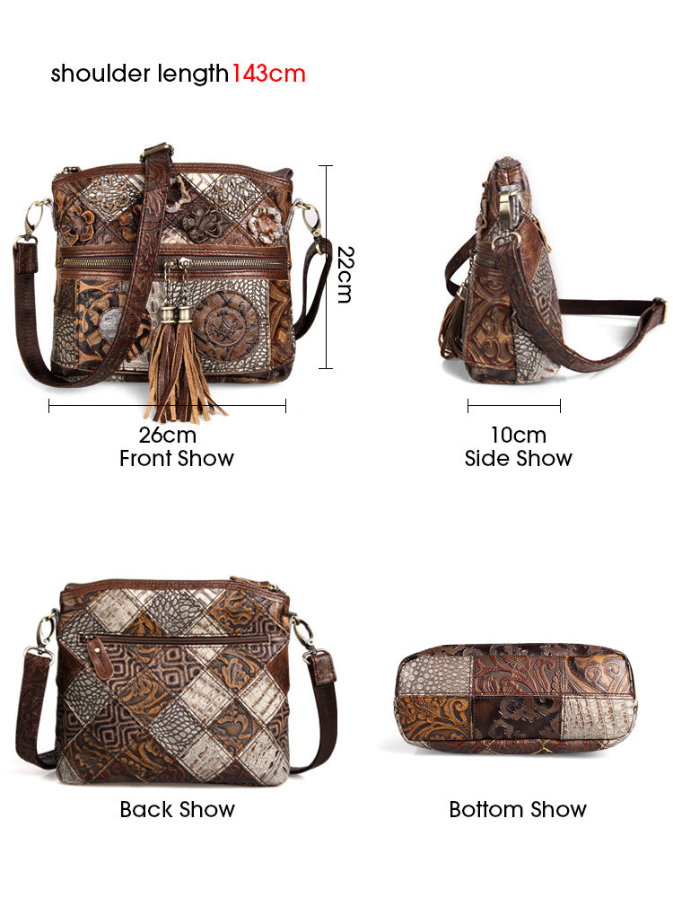 Western Style Large-capacity Niche Design Messenger Bag