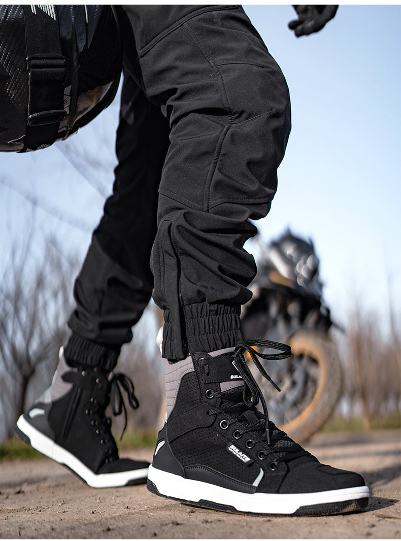 Motorcycle Boots Summer Breathable Drop-resistant Parkour Shoes