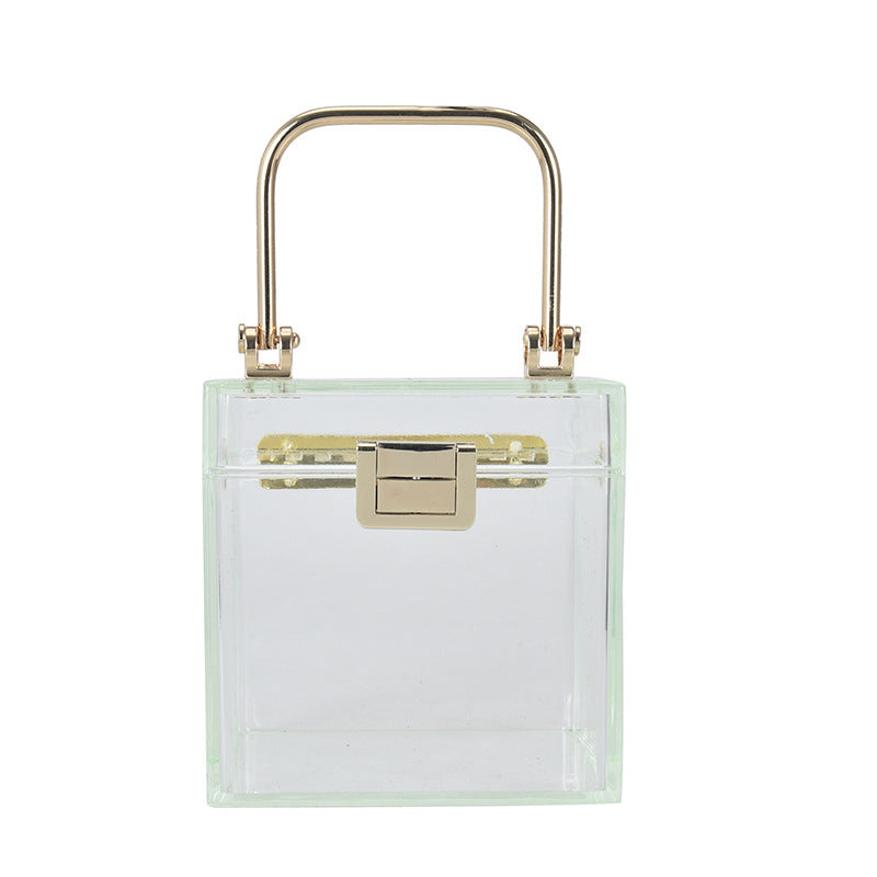 Acrylic Transparent Box Personality Creative Ins Net Red Wild Chain Messenger Jelly Bag