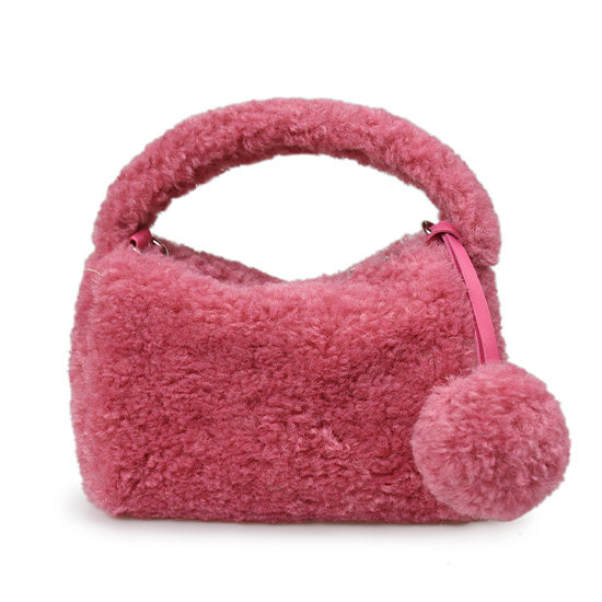 Hand Messenger Women's Fluffy Chain Pouch