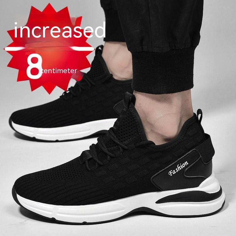 Augmentation intérieure de 10 cm 8 cm 6 cm Chaussures de sport en maille pour hommes