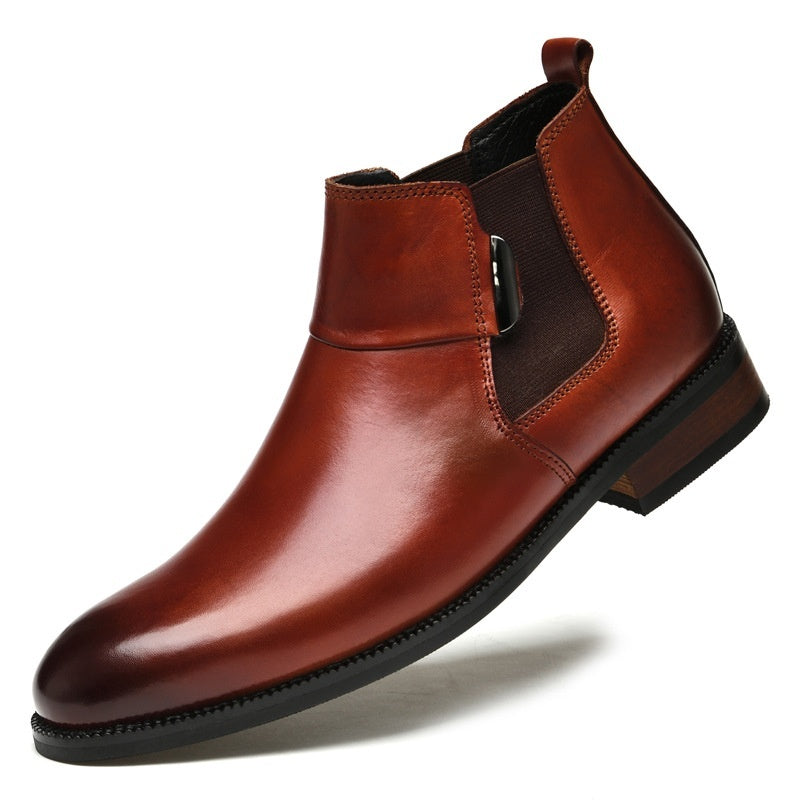 Bottines Chelsea rétro de style britannique pour hommes