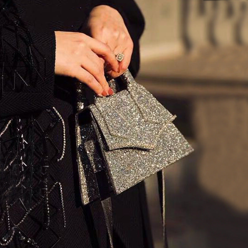 Bolso de mano para mujer con brillantes diamantes de imitación para vestido de noche