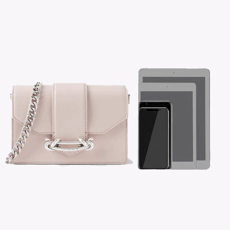 Metal One-Shoulder Diagonal Small  Bag