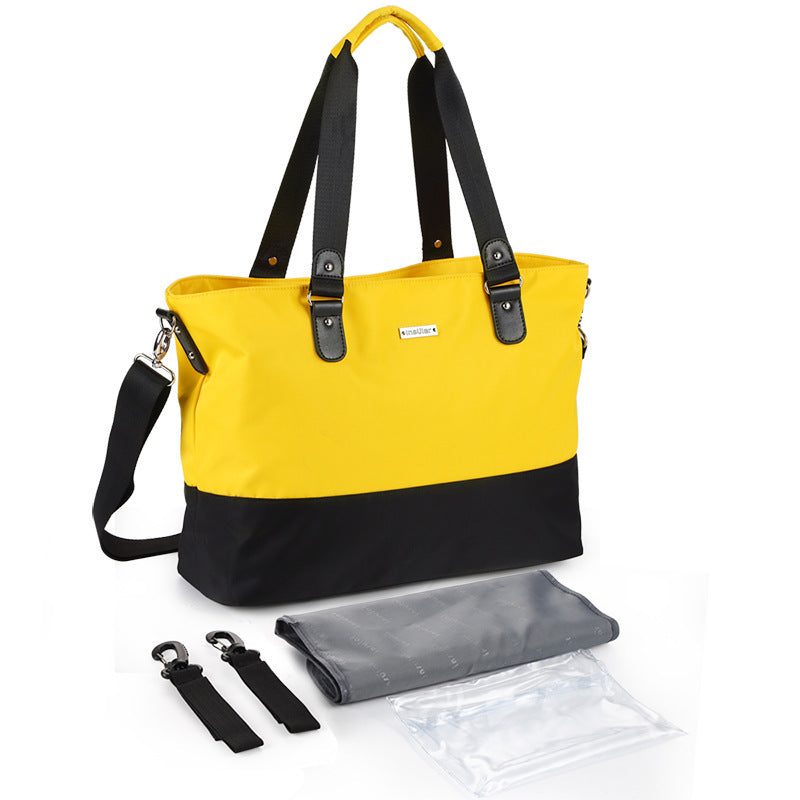 Bolso bandolera de nailon impermeable para mamá, multifuncional, de gran capacidad, para madres y bebés