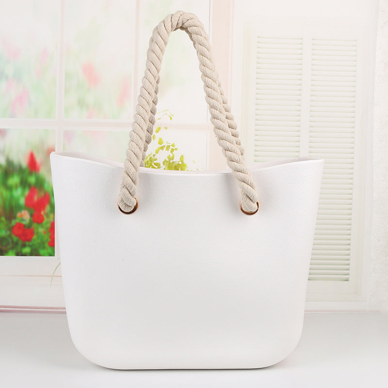 Bolso de playa de moda para mujer Bolso de gelatina portátil para mujer