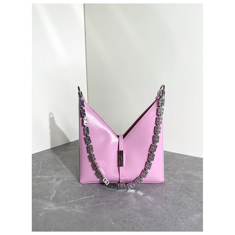 Underarm Bag Chain Diagonal Geometric Bag