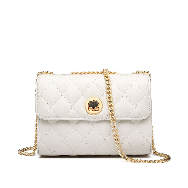 Bolso pequeño con cadena rombal de Fashion Net Celebrity para mujer, popular, con un solo hombro