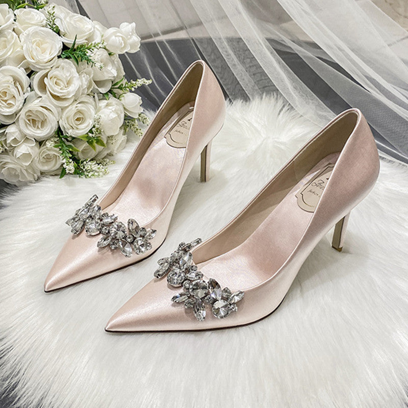 Robe de mariée Chaussures de mariée en cristal